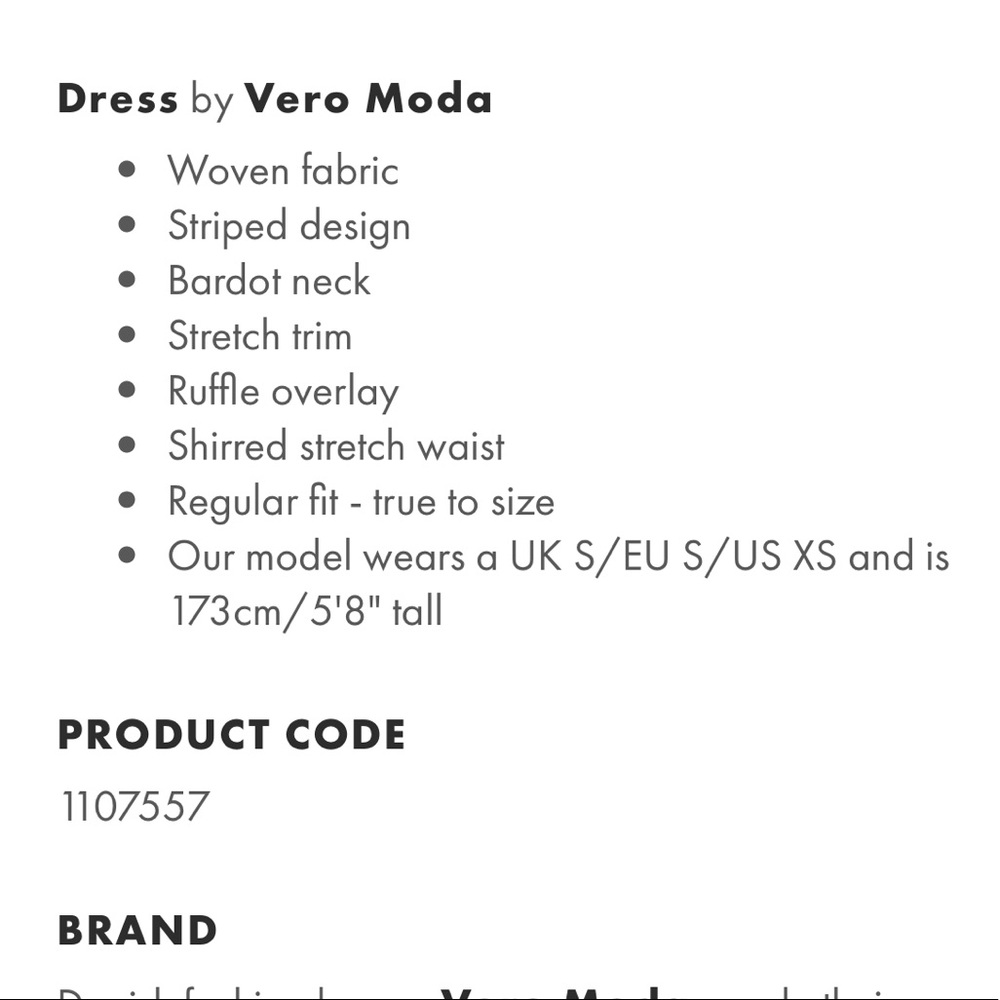 Vero Moda Off the Shoulder Dress M NWOT - Picture 4 of 5